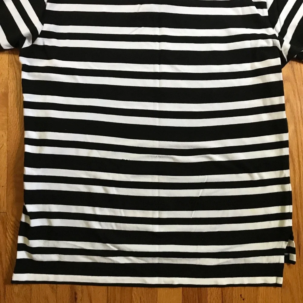 Polo by Ralph Lauren Black & White Stripe Polo XL